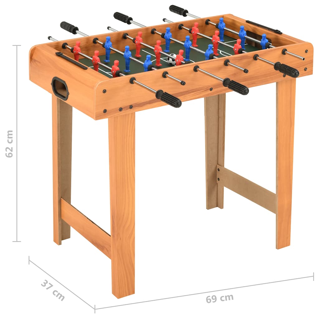 Mini Foosball Table 69×37×62 cm Maple